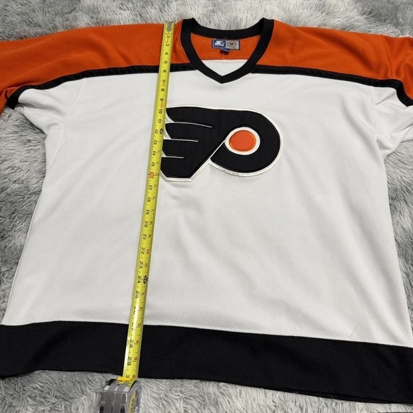 Philadelphia Flyers Vintage Hockey Jersey Mens Sz XL Starter White Sewn - Picture 8 of 12